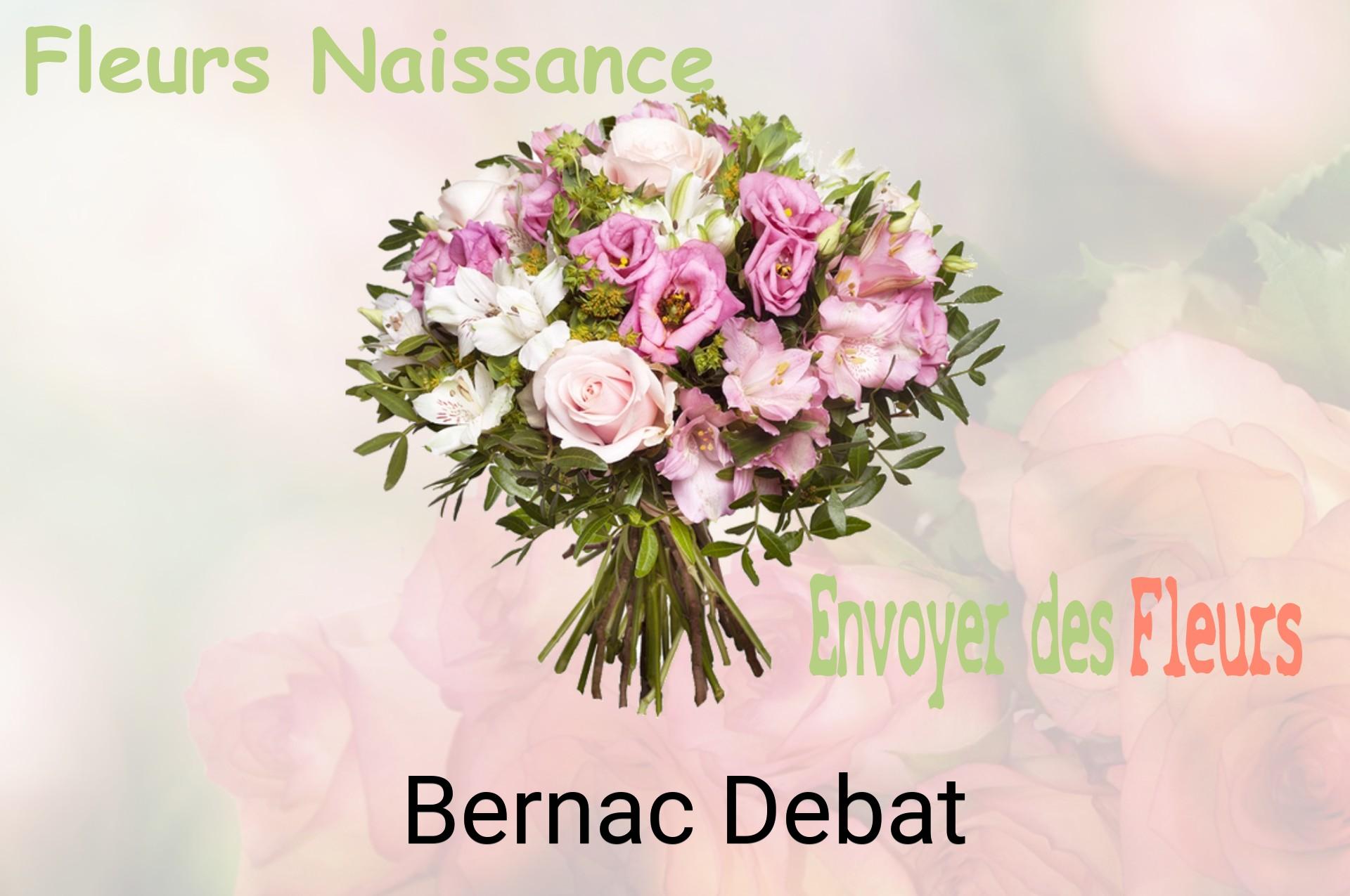 Bouquet de fleurs de naissance livré à Bernac-Debat